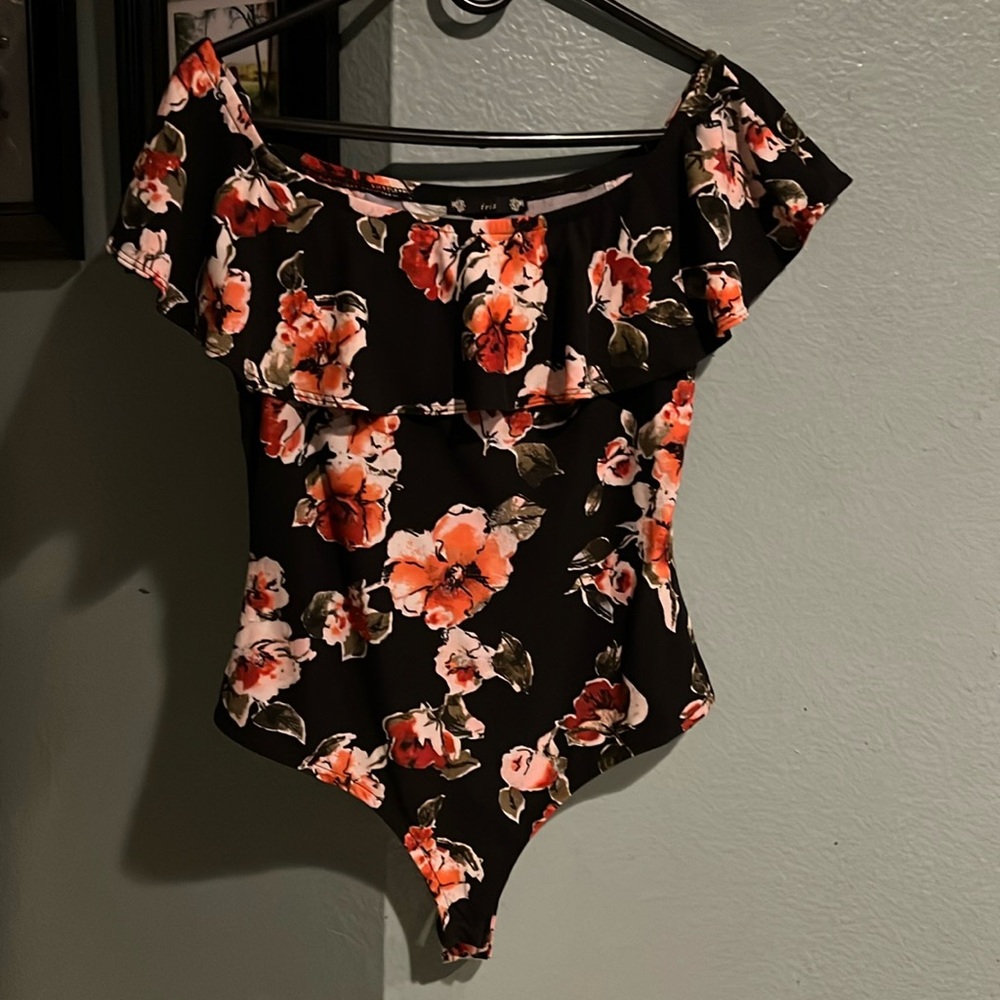 Of the shoulder bodysuit shirt